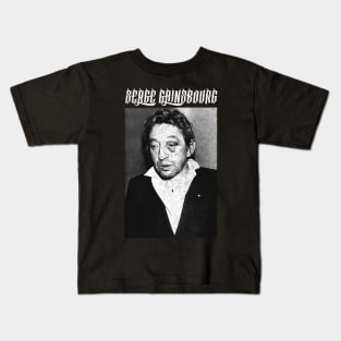 Serge Gainsbourg †† Vintage Look Vintage Aesthetic Design Kids T-Shirt